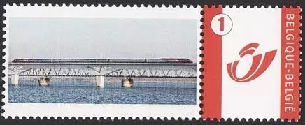 year=?, Belgian personalized stamp with Thalys